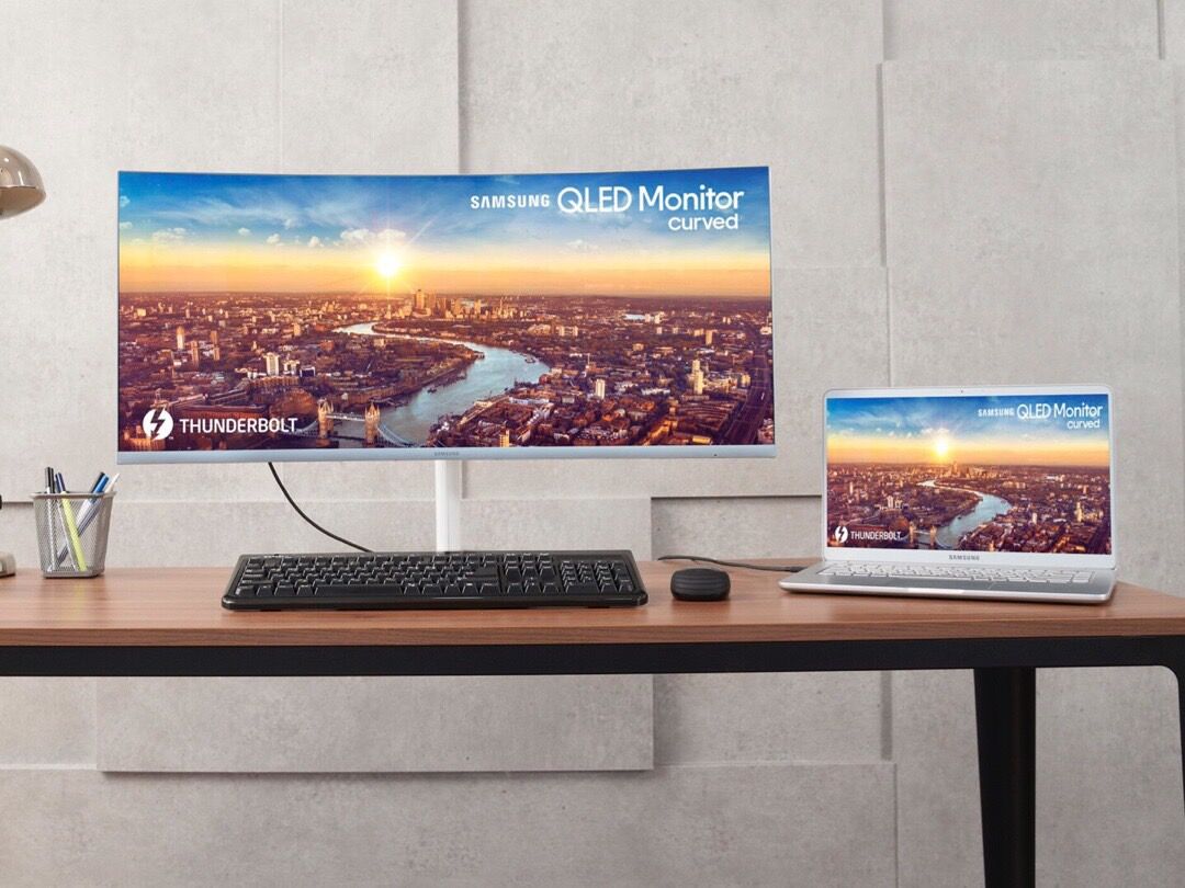 Hier sollte eigentlich ein Bild vom Samsung QLED Monitor sein :/